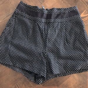 High rise BEBE POLK A DOT SHORTS